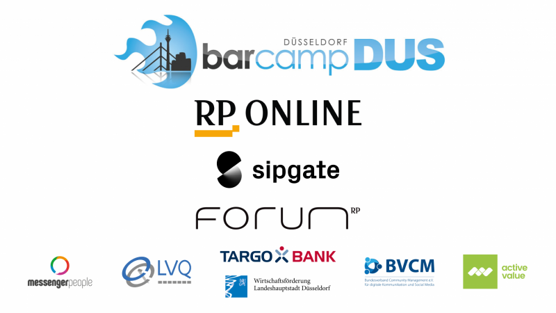 Danke an die Partner und Sponsoren des BarCamp Duesseldorf 2018