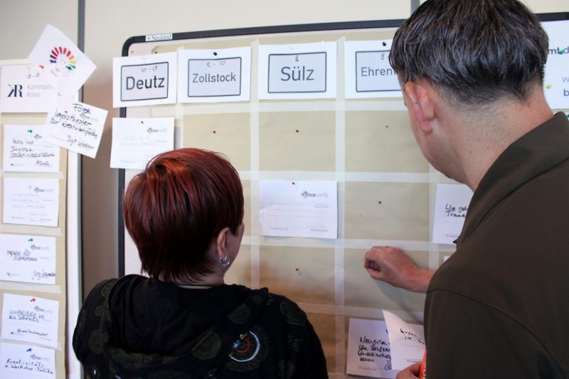 Im Zentrum der Aufmerksamkeit: Das Sessionboard (3/5)  BarCamp Köln 2018